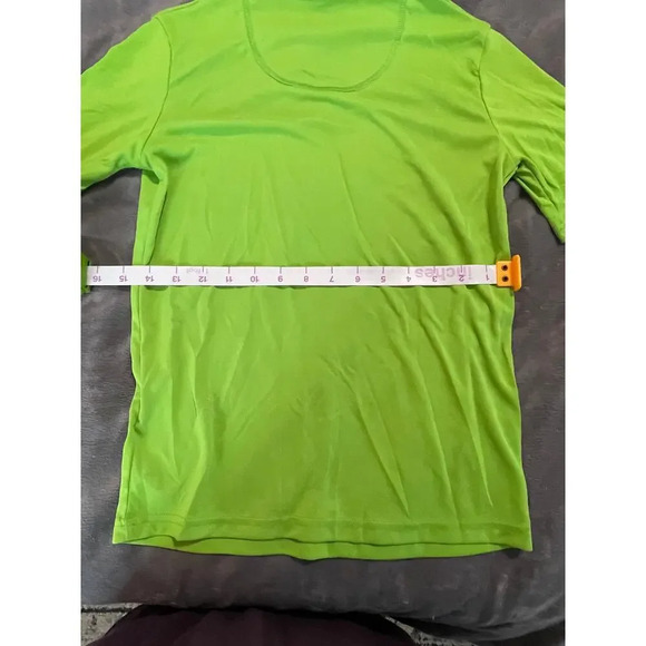 NWOT Tribord Decathlon Lime Neon Green Short‎ Sleeve Teen Athletic Shirt SZ 14 - Picture 6 of 7